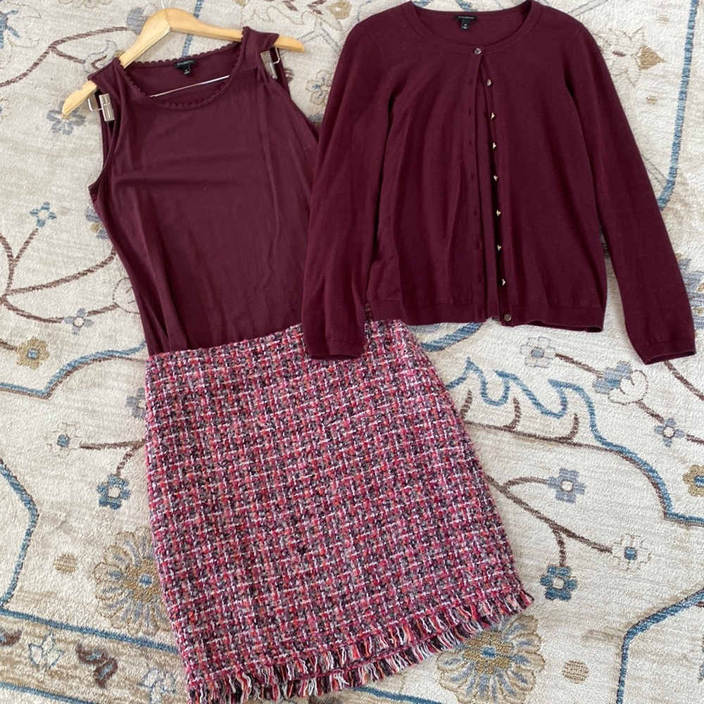 COPY - Talbots skirt, blouse, and sweater set
